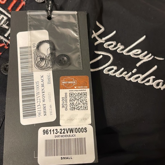 Women's Inherent Button Front Short Sleeve Shirt Size x-small - Picture 3 of 3